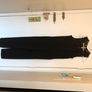 Express Lace Cut Out Jumpsuit